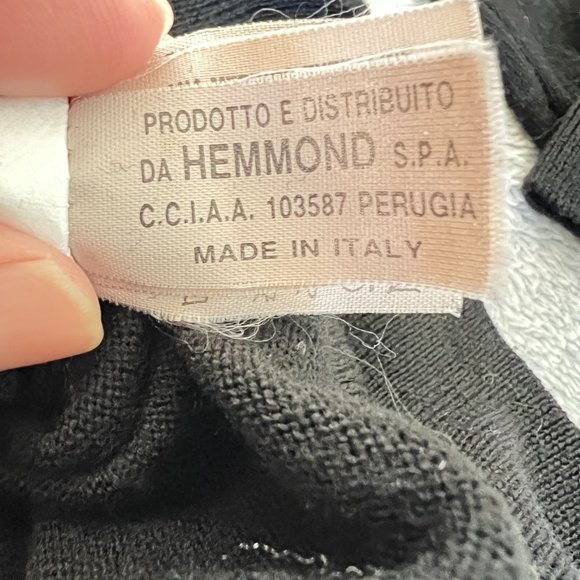 $1195 Authentic VALENTINO Jeans Made in ITALY Men's Black V-Neck Sweaters Sz.XL - Picture 4 of 14